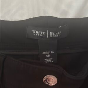 White House Black Market Black Trousers